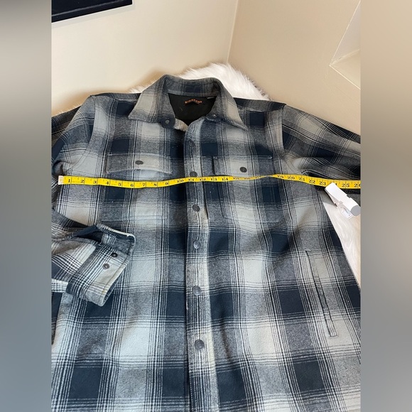 Ridgecut heavy fleece lined jacket Shacket Black and Gray Plaid large - Picture 8 of 13
